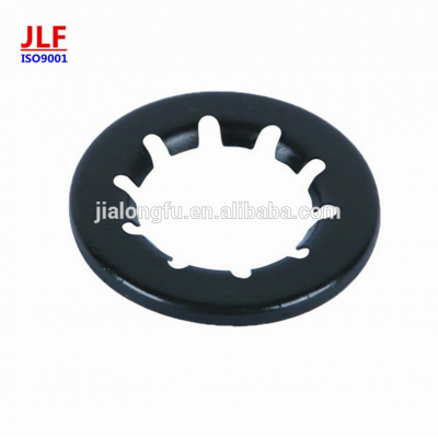 Shenzhen small metal parts stamping drilling part with black powder coating